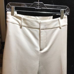 Brand New size 18 White Dress Slacks with silver zipper on legs
